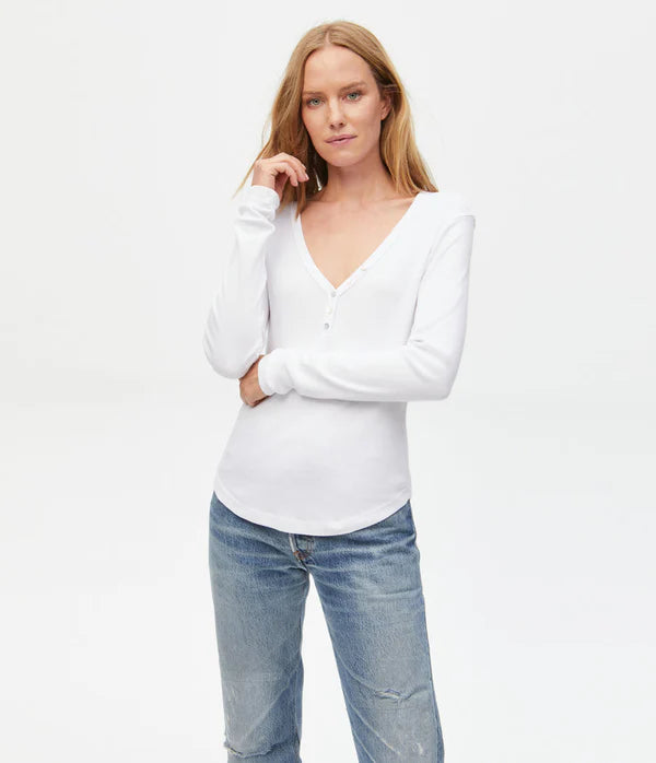 Lucy Henley Tee - White (One Size)
