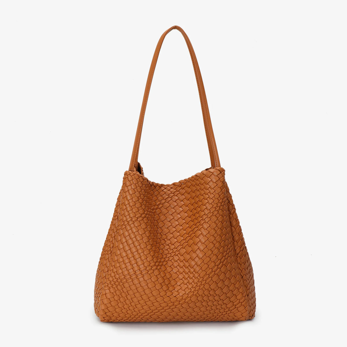 Hollace North South Tote Woven - Camel