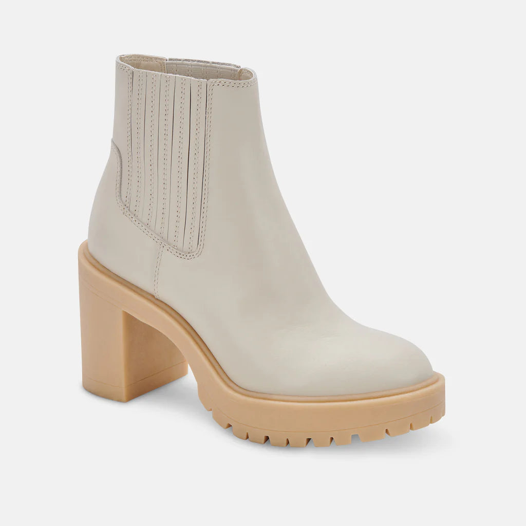 Caster H2O Booties - Ivory Leather
