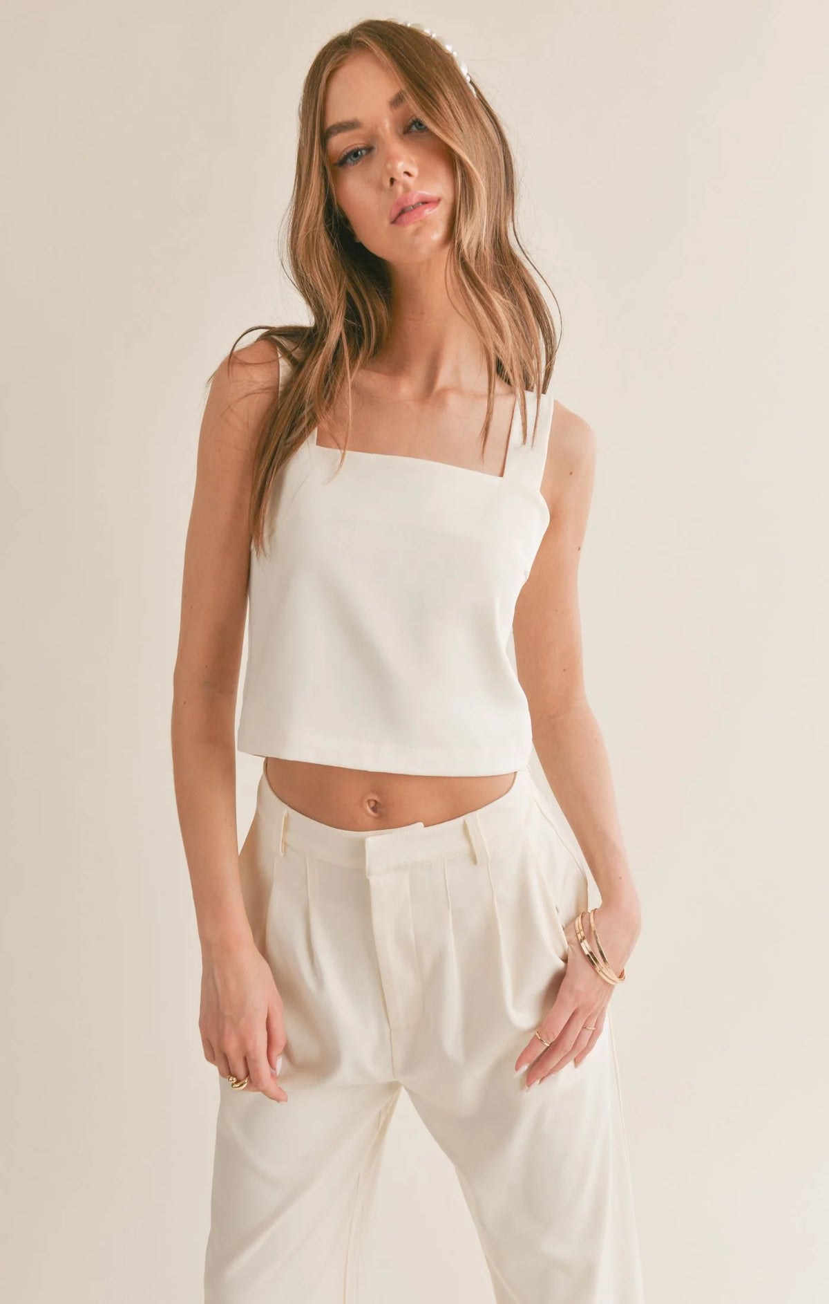 Sage The Label I Follow Me Relaxed Open Back Crop Top