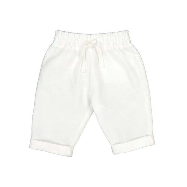 Mayoral I Linen Long Trousers - White