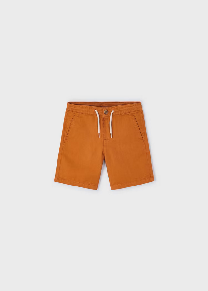 Linen Shorts -Paprika