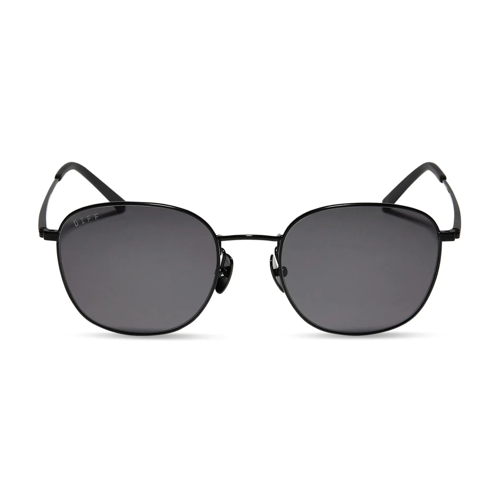 Diff Eyewear I Axel Sunglasses - Matte Black + Grey